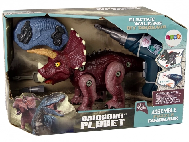 Skrue dinosaur med boremaskine Plast