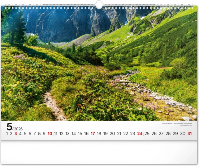 Vægkalender Magické Tatry 2026