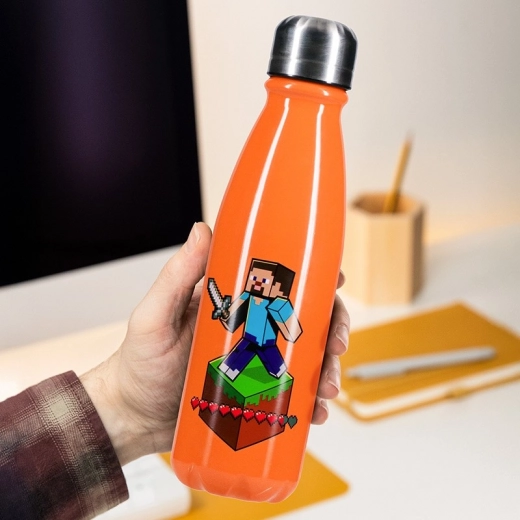 Rustfri stålflaske Minecraft 600 ml