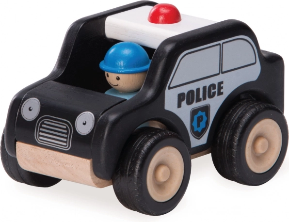 Træ politibil WORDERWORLD mini