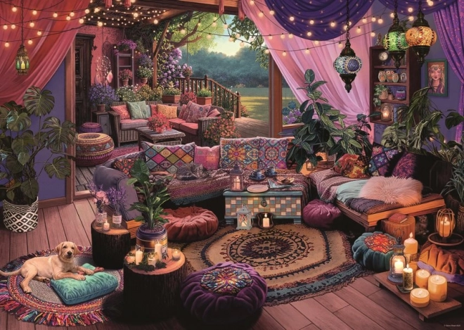 Ravensburger puslespil mit hyggelige boho tilflugtssted