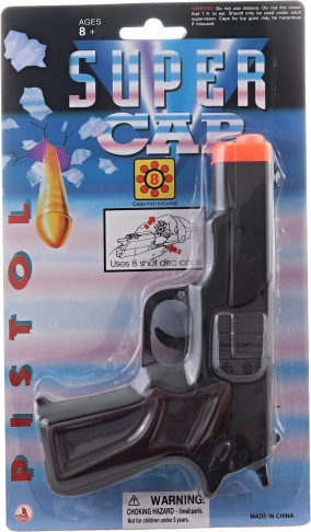 8-skuds kapselpistol sort