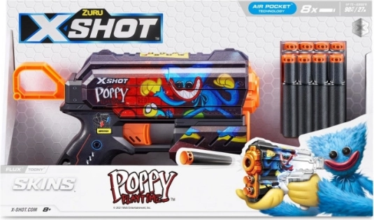 Pistol til skumdart X-SHOT Flux Toony – 8 dart