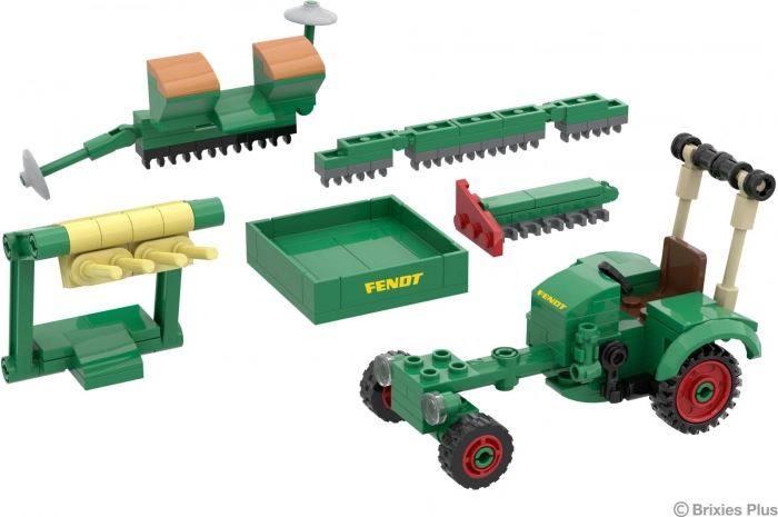 Brixies Plus - Historisk traktor Fendt GT med tilbehør 1:32