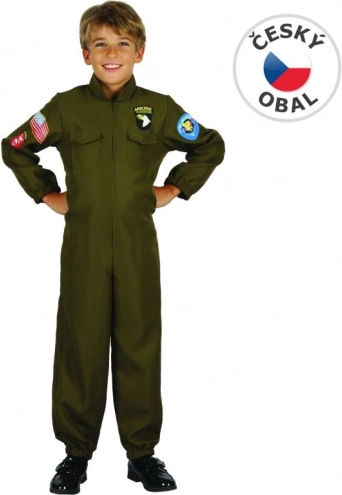 Karnevalkostume af militærpilot til børn
