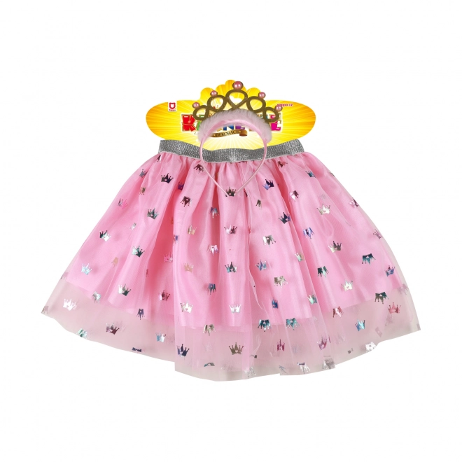 Børnekostume tutu nederdel prinsesse med hårbøjle