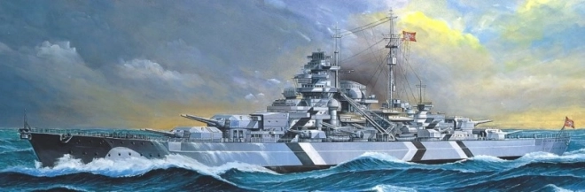 Plastikmodel af slagskibet Tirpitz 1:800