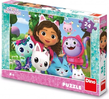 Puslespil Gabby's Dollhouse i haven 24 brikker