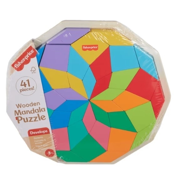 Træpuslespil Mandala Fisher-Price