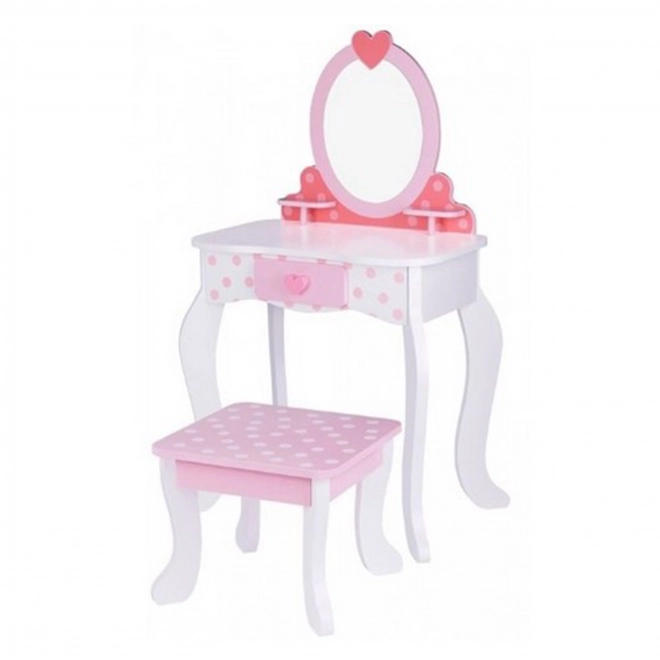 Træ toiletbord med stol fra Tooky Toy