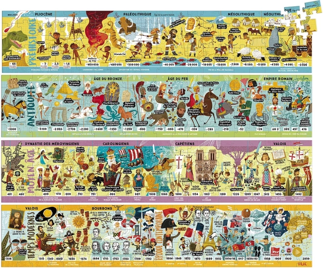 VILAC store historiepuzzles i træ