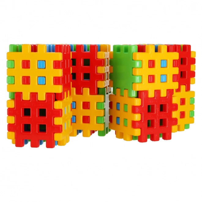 Farverige byggesten Wafle Marioinex - 48 stk