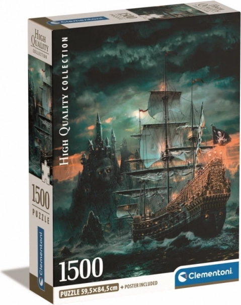 Puslespil 1500 brikker Kompakt Piratskib