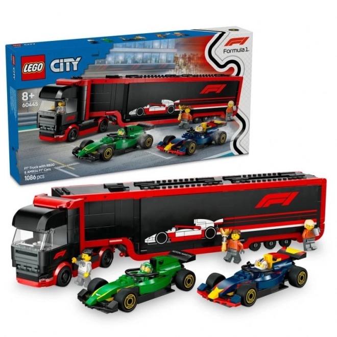 LEGO® City 60445 Lastbil F1® med biler F1® RB20 og AMR24