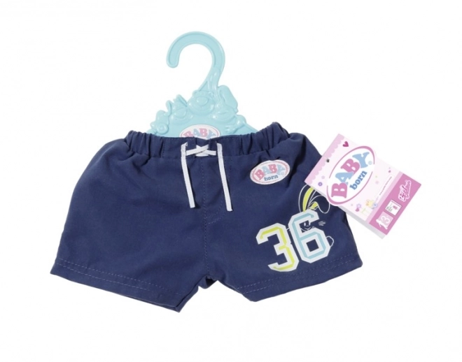 Baby born strand sommer shorts blå