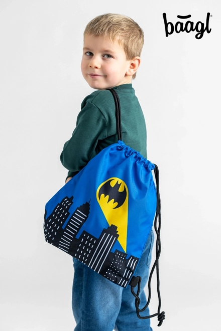 BAAGL Førskolepose Batman blå