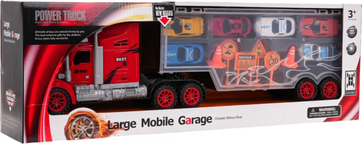 Lastbil-bærer til legebiler med garage