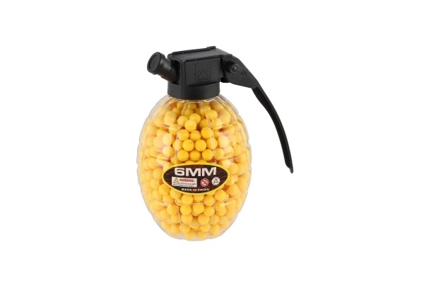 Kugler til pistol 800 stk 6mm gummi 10cm i granat 3 farver