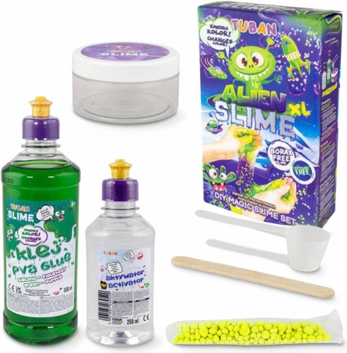 Kreativt sæt Slime Alien XL farveskiftende