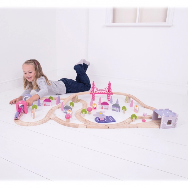 Bigjigs Rail Træ Stor Prinsessespor