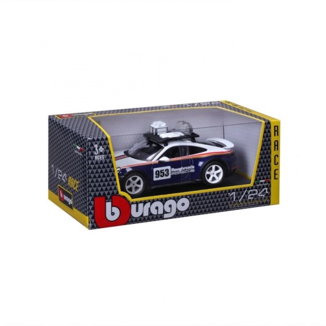 Bburago 1:24 Racing - Porsche 911 Dakar - Blå 953 Roughroads