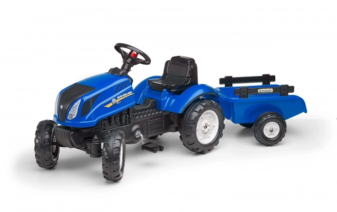 Traktor New Holland T6 med trailer
