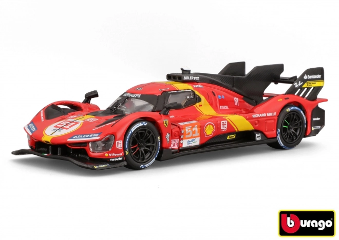 Metalmodel Ferrari Racing 499P LMH 2023 fra Le Mans-løbet