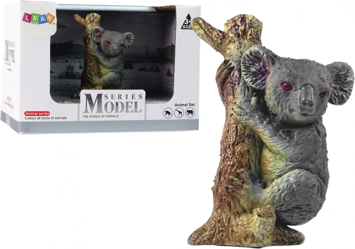 Koalafigur på træ – zoo-dyr
