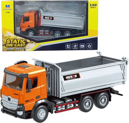 Metaldumper Huina orange 1:50