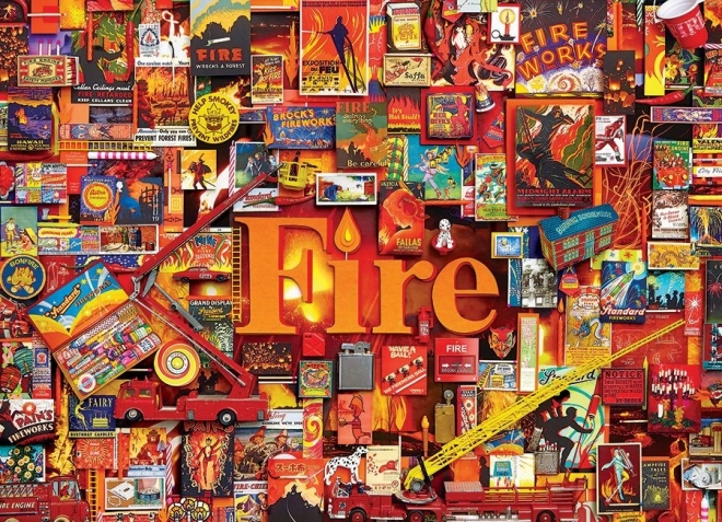 Puzzle COBBLE HILL Flamme 1000 brikker