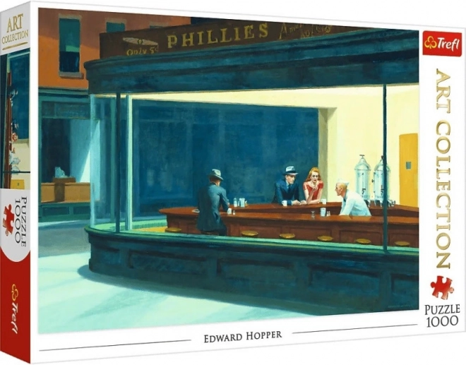 Puslespil 1000 brikker Art Collection Nighthawks Edward Hopper