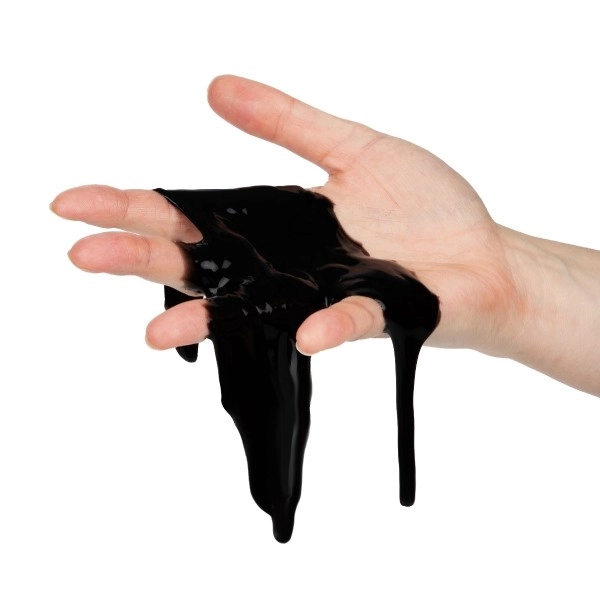 Slime - stof i tønde 5cm sort 24stk i boks