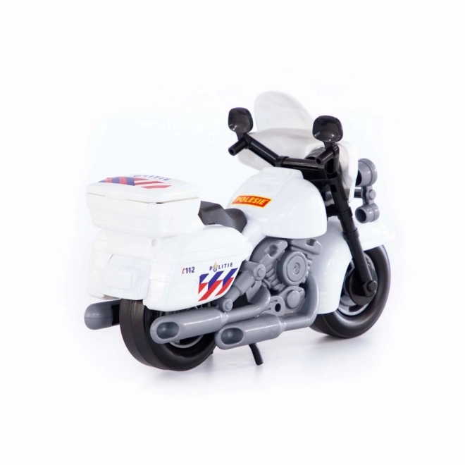 Politimotorcykel til småbørn Polesie Hvid 71682