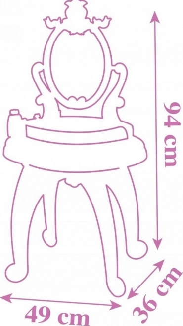 SMOBY Toiletbord 2 i 1 Disney Prinsesser