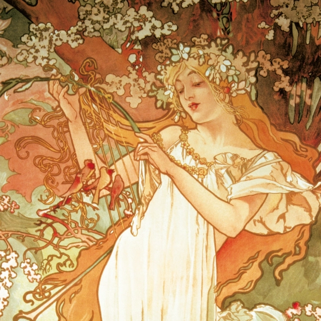 Notesblok Kalender Alfons Mucha 2026