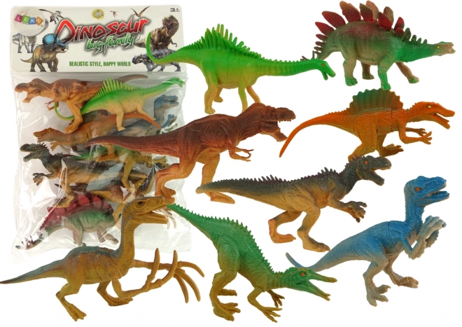 Sæt med figuriner Dinosaur Park 8 stk