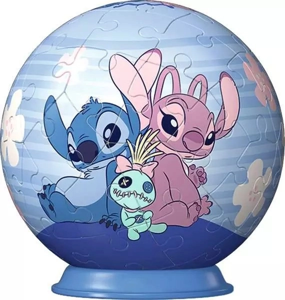 3D-puslespil kugle med Stitch fra Disney