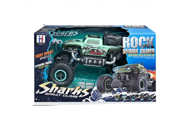 RC bil Rock Shark grøn