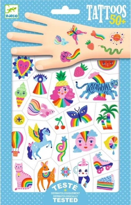 DJECO Tatoveringer Regnbue