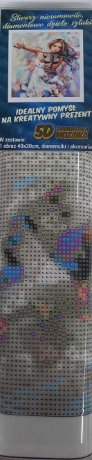 Norimpex diamant maleri violinspiller 30x40 cm