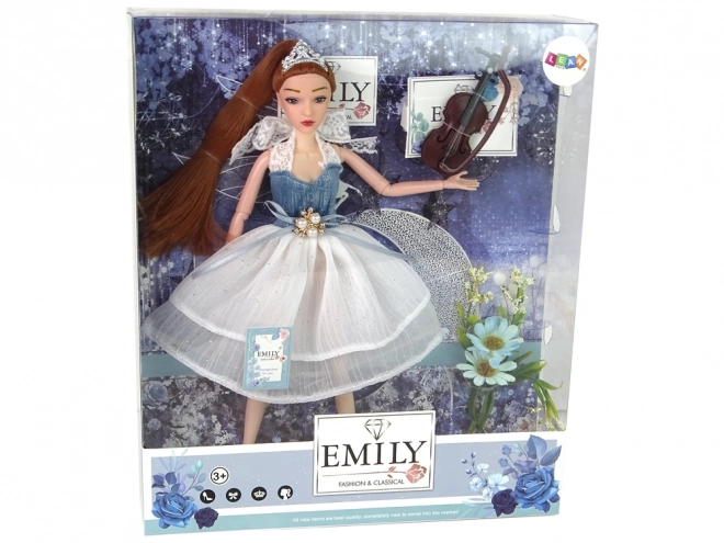 Blomsterviolin Dukke Emily
