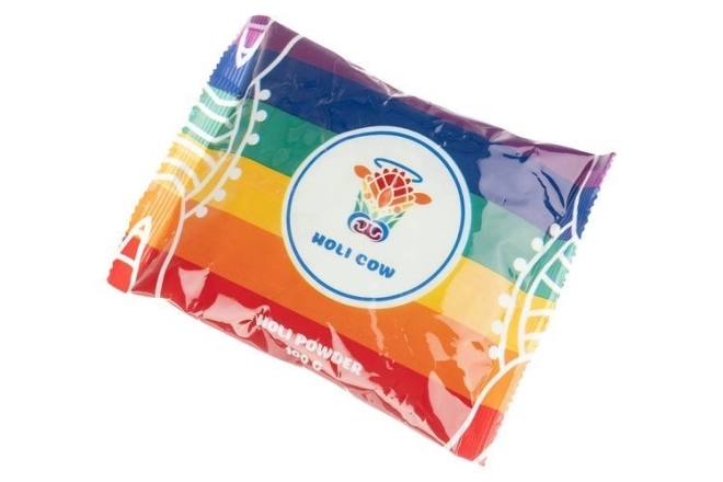 Farvet Holi pulver - 10 x 100 g