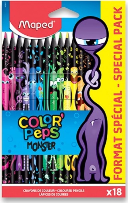 MAPED Farveblyanter Color'Peps Monster 18 stk
