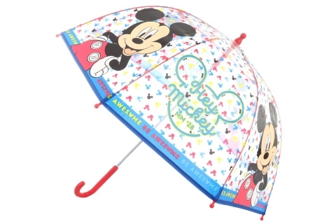 Mickey gennemsigtig manuel paraply