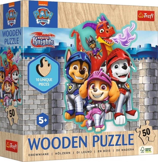Træpuslespil Paw Patrol 50 brikker
