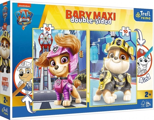 Dobbeltsidede Baby Maxi-puslespil 2×10 – Paw Patrol Glade bande