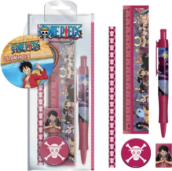 Skolesæt ONE PIECE i plastetui