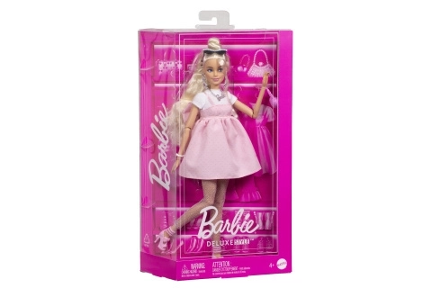 Barbie Deluxe Modeldukke kjole med sløjfe