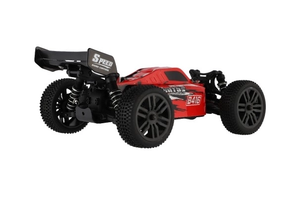 RC Bil Buggy Bonzai Jubatus off-road 30cm plast 2,4GHz med batterier + 2x ekstra pakke i kassen 40x14x21 – Rød