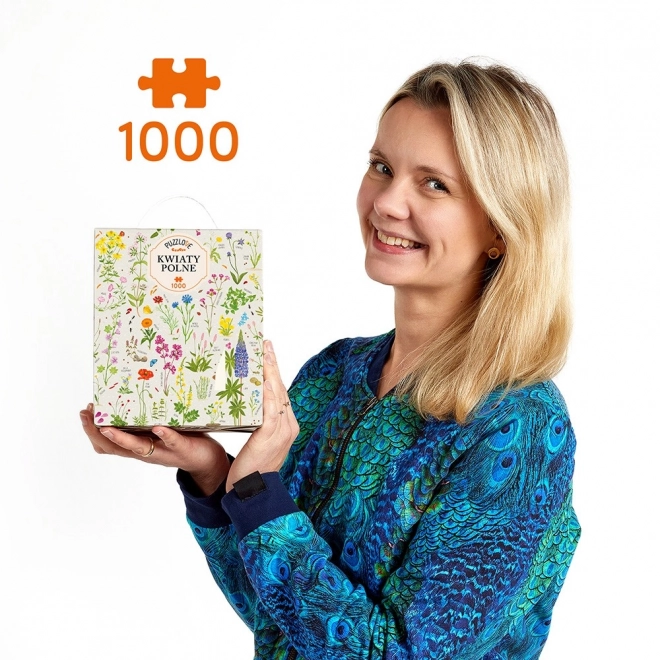 Puslespil 1000 dele Puzzlove Markblomster